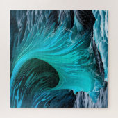 Puzzle "Ola Tiburón" Vague de requin bleu (Horizontal)
