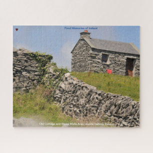 Puzzle Old Cottage and Stone Walls Galway Irlande. Jigsaw
