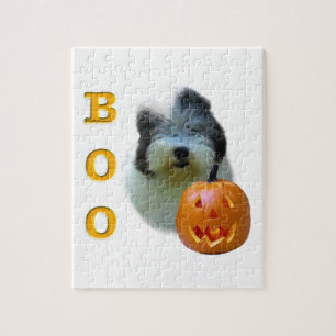 Puzzle Old English Sheepdog Halloween Boo