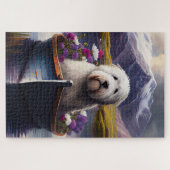 Puzzle Old English Sheepdog sur Paddle : Une aventure Pit (Horizontal)