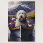 Puzzle Old English Sheepdog sur Paddle : Une aventure Pit (Vertical)