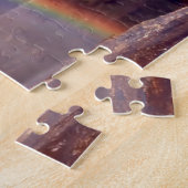 Puzzle Old Faithful Gyser Yellowstone. Salutation de Noël (Côté)
