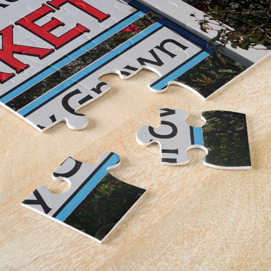 Puzzle Old Farm Market, personalize with your text (Côté)