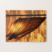 Puzzle Old Glory dans le coucher du soleil - 11x14 - 252  (Horizontal)