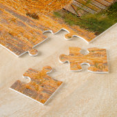 Puzzle Old Hay House Oregon. voeux de Noël (Côté)