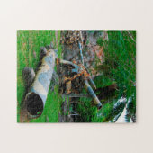 Puzzle Old Military Artillery. Saipan Mariana Islands. (Horizontal)