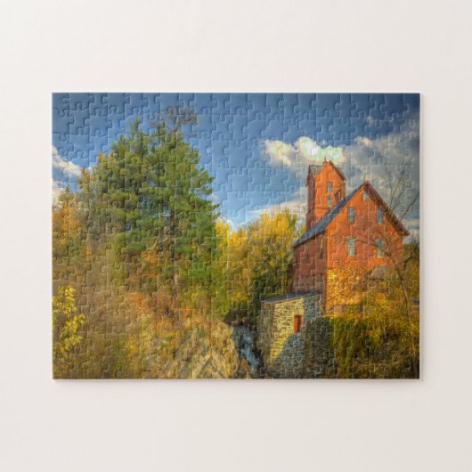 Puzzle Old Mill dans le Vermont. (Horizontal)