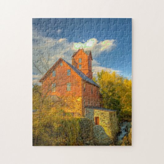 Puzzle Old Mill dans le Vermont. (Vertical)