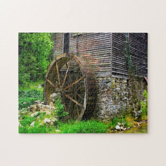 Puzzle Old Mill Gatlinburg Tennessee. (Horizontal)