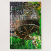 Puzzle Old Mill Gatlinburg Tennessee. Salutation de Noël (Vertical)