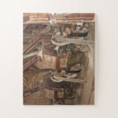 Puzzle Old Mill Hearts Pond (Vertical)