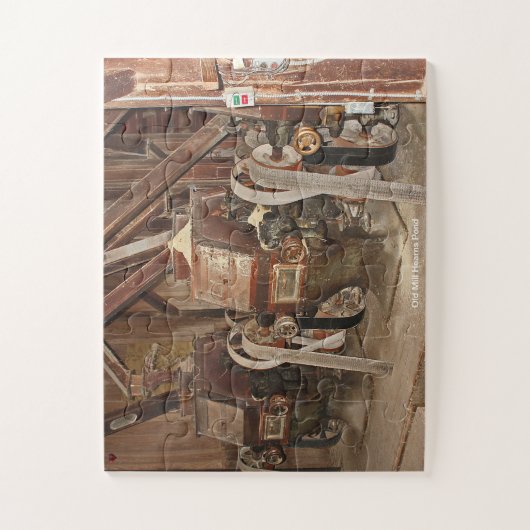 Puzzle Old Mill Hearts Pond (Vertical)