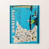 Puzzle Old Minnesota Map 11x14 (Vertical)