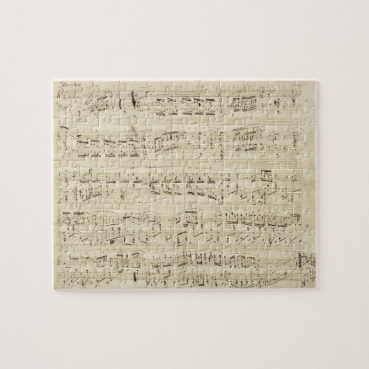 Puzzle Old Music Notes (Horizontal)
