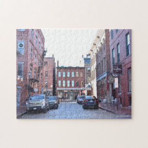 Puzzle Old Port Portland ME Maine rue Cobblestone