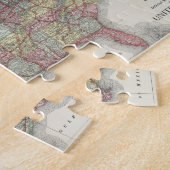 Puzzle Old road map of the united states of america. (Côté)