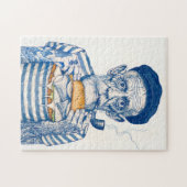 Puzzle Old Sailor Eating Sandwich (Horizontal)