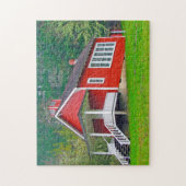 Puzzle Old School House Oregon. (Vertical)
