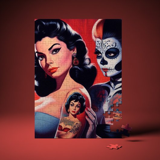Puzzle Old School Tattooed Pin-ups
