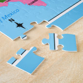 Puzzle OLD USA Carte avec Capitales d'Etat et Golfe du Me (Côté)