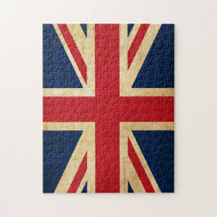 Puzzle Old Vintage Grunge United Kingdom Flag Union