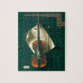 Puzzle Old Violon Still Life par William Michael Harnett (Vertical)