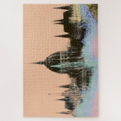 Puzzle Old World City Skyline with Spires Modern Art (Vertical)