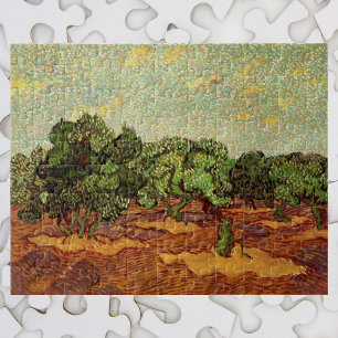 Puzzle Olive Grove, ciel bleu pâle par Vincent van Gogh