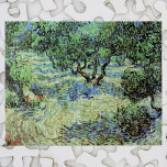Puzzle Olive Grove par Vincent van Gogh<br><div class="desc">Olive Grove de Vincent van Gogh est une peinture vintage de la nature post impressionnisme d'art. Van Gogh a peint une douzaine de paysages d'oliviers vivant dans le sud de la France. Un verger rempli d'arbres fruitiers sur une ferme en été. À propos de l'artiste : Vincent Willem van Gogh...</div>