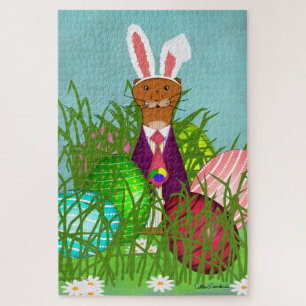 Puzzle Oliver La Loutre et le Grand Œuf de Pâques