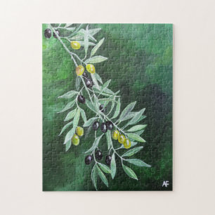 Puzzle Olives au crépuscule de novembre Peinture d'Alfred