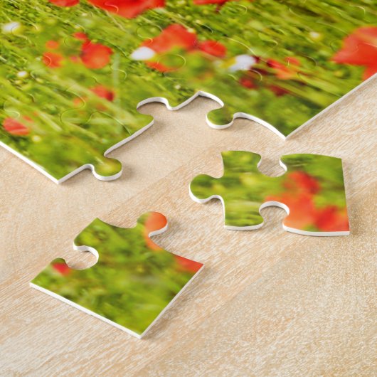 Puzzle Olivier dans le domaine de pavot en été (Côté)