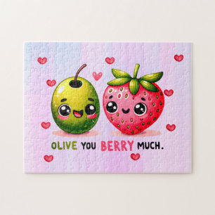 Puzzle olivier et fraise