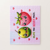 Puzzle olivier et fraise (Vertical)