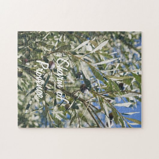 Puzzle Olivier vert aux fruits noirs (Horizontal)