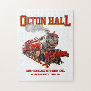 Puzzle Olton Hall Train à vapeur Vintage Anglais Locomoti