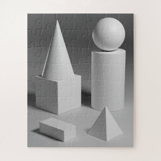 Puzzle Ombrage géométrique des formes (Vertical)