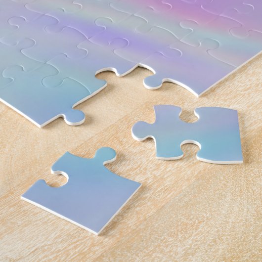 Puzzle Ombre Arc-en-ciel vert vert menthe (Côté)