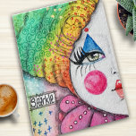 Puzzle Ombre couleur clown Rainbow Mime Inspirationnel<br><div class="desc">Ce design coloré est créé à partir de mon original mime de fille lunaire ou de la peinture de clown dans un arc-en-ciel ombragé de couleurs en violet,  bleu,  vert,  jaune,  orange,  rouge et rose sur arrière - plan vibrant avec le mot inspirant "pétillant"</div>