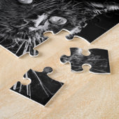 Puzzle Ombre de chat noir (Côté)