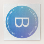 Puzzle Ombre de fond bleu et violet avec texte modifiable (Horizontal)