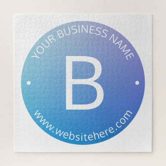 Puzzle Ombre de fond bleu et violet avec texte modifiable (Vertical)