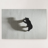 Puzzle Ombre d'ours noir dans une blanche solitude (Horizontal)