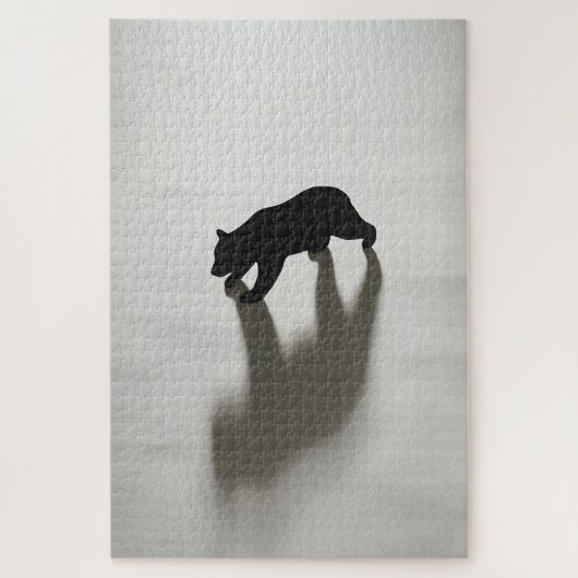 Puzzle Ombre d'ours noir dans une blanche solitude (Vertical)