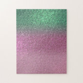 Puzzle Ombre Parties scintillant rose Berry Vert Sirène (Vertical)