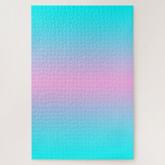 Puzzle Ombre Pink and Turquoise Gradient (Vertical)