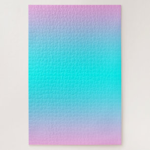 Puzzle Ombre Turquoise and Pink Gradient