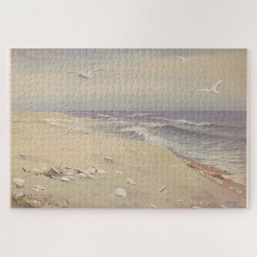 Puzzle On the Beach (1879) - Art côtier Vintage (Horizontal)