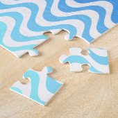 Puzzle Ondes bleues dégradantes (Côté)