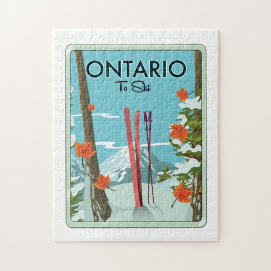 Puzzle Ontario pour skier (Vertical)